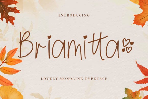 Briamitta Font for Creative Makers