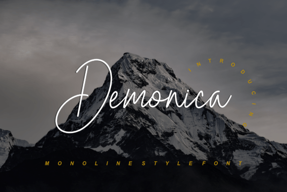 Demonica Font for Editorial Design