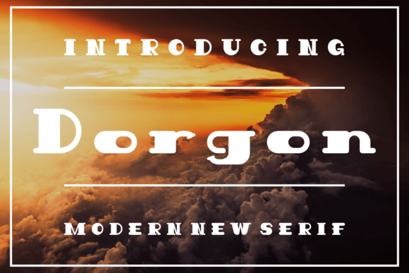 Dorgon: A Bold Font for Business Branding