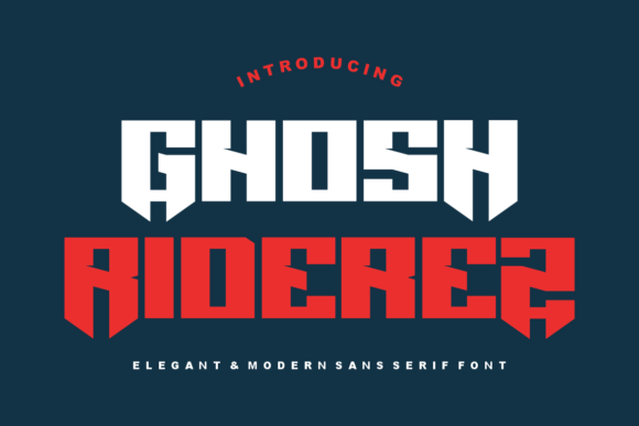 Ghosh Riderez: Bold Font for Branding