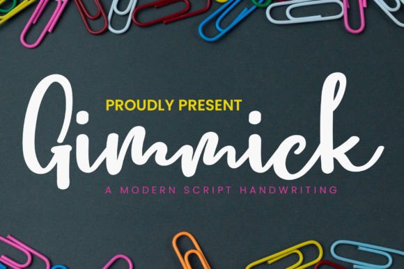 Gimmick Font: Playful Handwritten Style