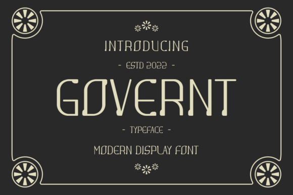 Goverent Font for Creative Projects