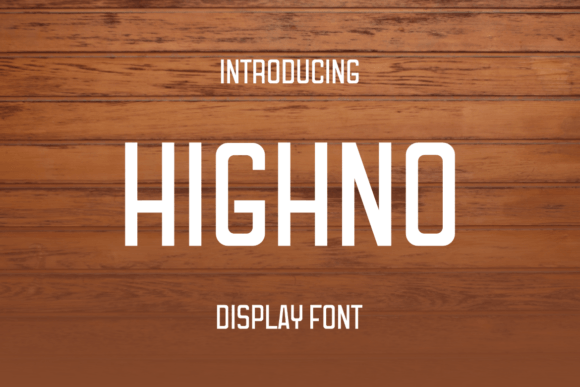 Highno: A Font for Business Brilliance