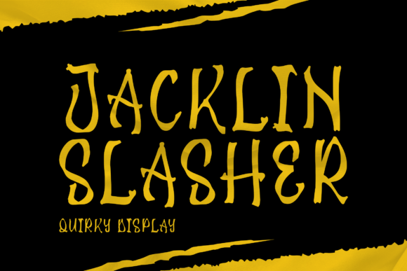 Jacklin Slasher Font for Creative Projects