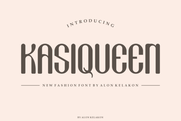 Kasiqueen Font for Editorial Design