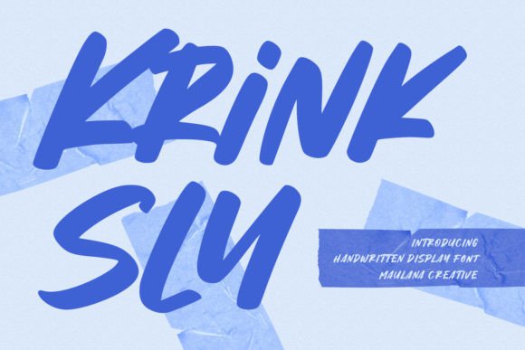 Krinksly: A Fancy Handwritten Font