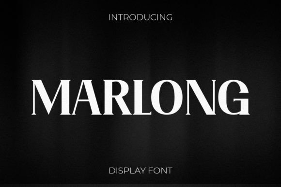 Marlong: A Serif Font for Luxury Branding