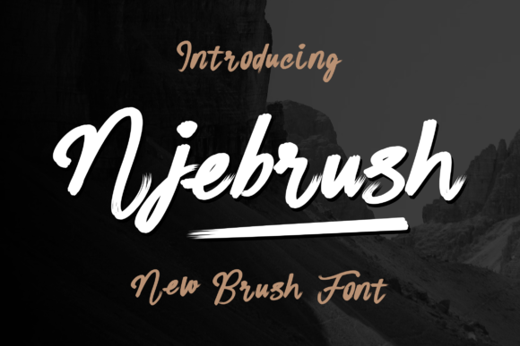 Njebrush Font for Creative Projects
