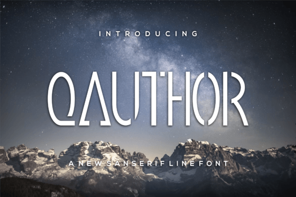Qauthor: A Bold Font for Digital Campaigns