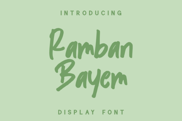 Ramban Bayem Font for Creative Projects