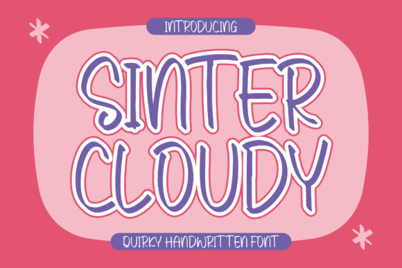 Sinter Cloudy Font for Creative Design