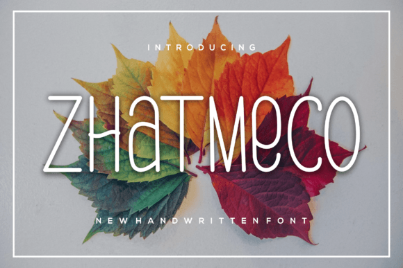 Zhatmeco Font for Creative Campaigns